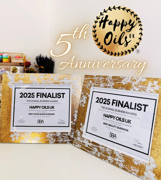 Happy Oils UK 5th Anniversary