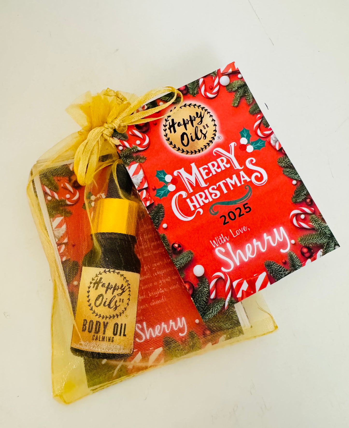 Gift Packaging (Organza Bag or Box Design & Greeting Card)